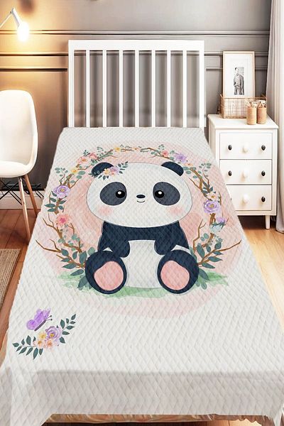 Else Dekor Giraffe Moon Flower Patterned Single Children's Pique Set