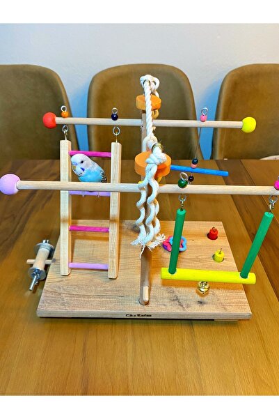 Ciko Kafes Bird Playground with Table Top and Cage Top
