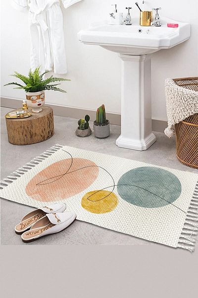 Else Dekor Covor de baie cu model, lavabil, covor Covor vintage țesut 50x80cm Byns-11