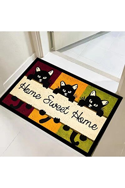 Else Dekor Cat Pattern Modern Interior and Exterior Door Mat 40x60cm