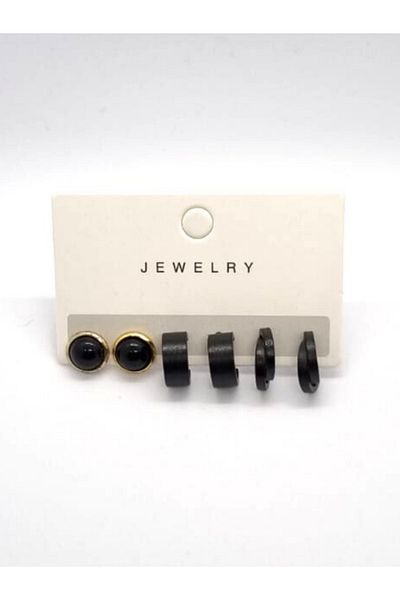 JEWELRY Set of 3 Color and Model Options Nail Earrings for Women