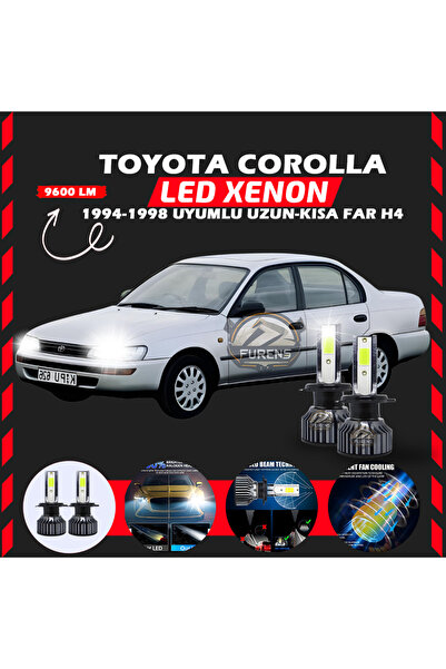 SHOOPLAA Toyota Corolla Efsane Kasa Uzun Kısa Far Uyumlu Şimşek Etkili Led Xe...