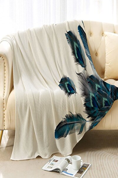 Else Halı Else Yeşil Beyaz Tüyler Desenii Yıkanabilir Kaymaz Tv Yatak Pikesi ...