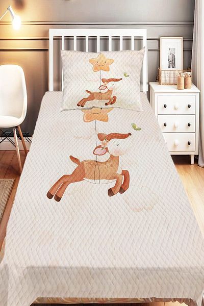 Else Dekor Panda Bear Star Patterned Single Children's Pique Set