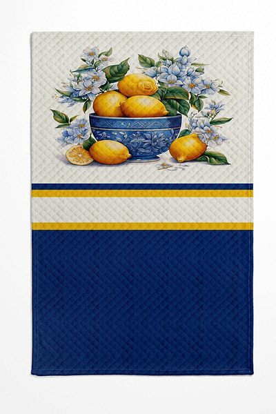 Else Dekor Vintage Lemon Patterned Double Pique Bed Set