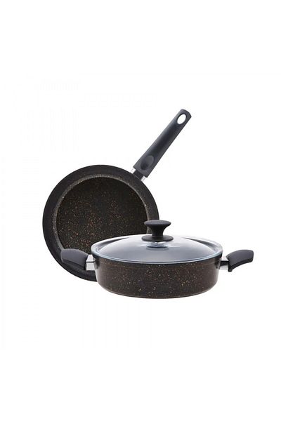 Karaca Biogranite Induktions-Kochgeschirr-Set, 3-teilig