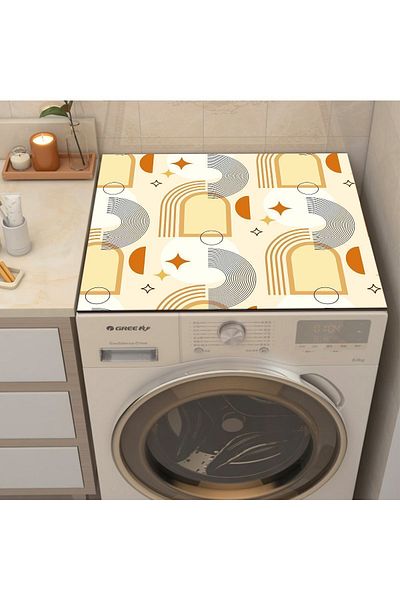 Else Halı Washing Machine Dryer Refrigerator - Liquid Proof Non-Slip, Washable Cover
