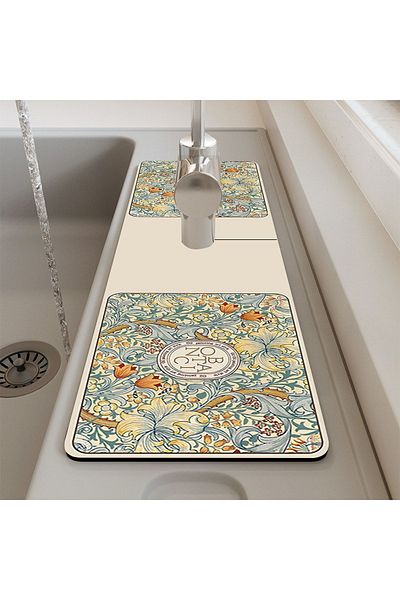 Else Dekor Else Water Catcher Faucet Mat Μπάνιο Κουζίνα Organizer Νεροχύτης Ματ Πιάτο Σφουγγάρι Ματ Ds04