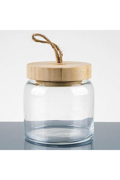 Paşabahçe 43573 Woody Bamboo Jar with Lid - 575 Ml
