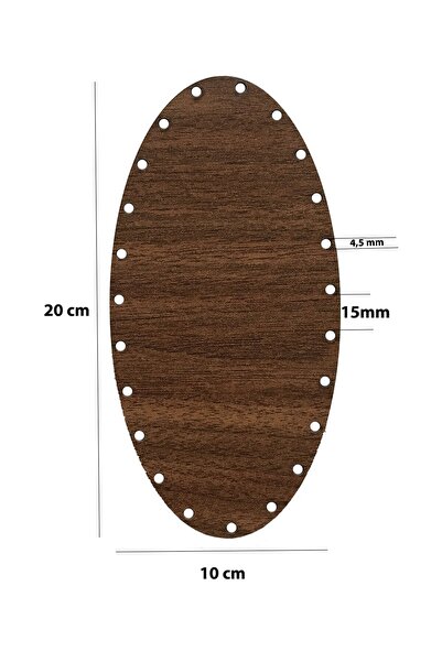aladepo Ratan šareni elipsasti ovalni tanjir 20x10 cm - 3mm dvostrano obojen