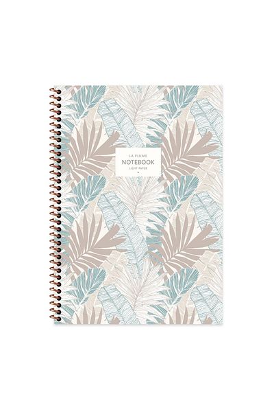 KESKİN COLOR دفتر ملاحظات مقاس A4 من La Plume Leaves باللون الأزرق