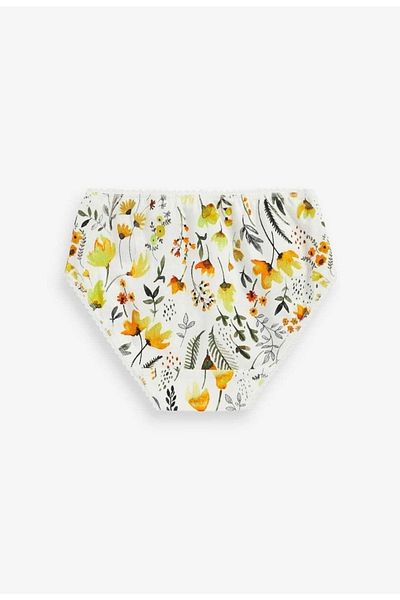 Next Baby Yellow Mixed Patterned 7 Pack Panties