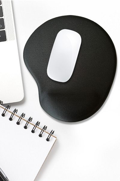 fafaatölye Mouse Pad with Wrist Support BLACK Unprinted