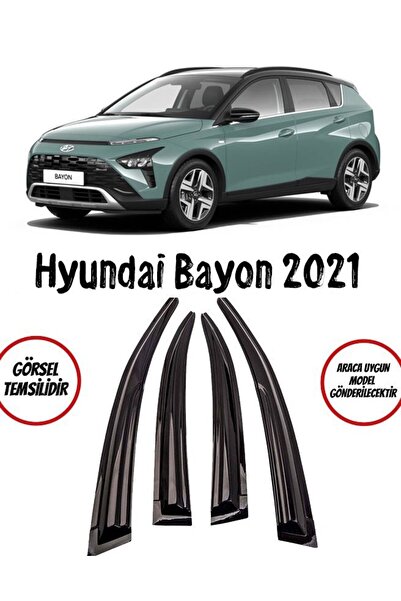 BALP Hyundai Bayon  2021-2022 Arası Cam Rüzgarlığı 4lü