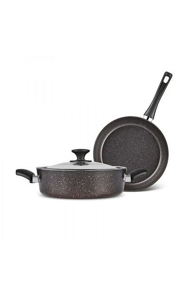 Karaca Biogranit Blackgold Kochgeschirr-Set, 3-teilig