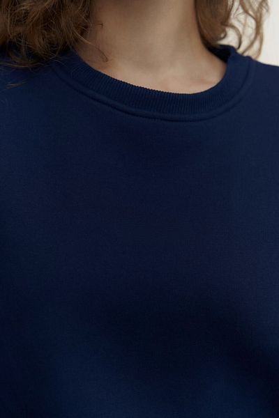 BayBayan Γυναικείο σετ αθλητικών φόρμας Navy Blue 3 νημάτων Άνετο Loose Fit