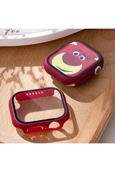 PSGT - Apple Için Temperli Cam + Kapak Izle Vaka 41MM Ekran Koruyucu Apple Iz...