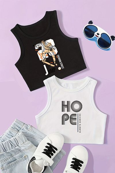 MYADA Бюстие с принт Girl Hope, 23 дни
