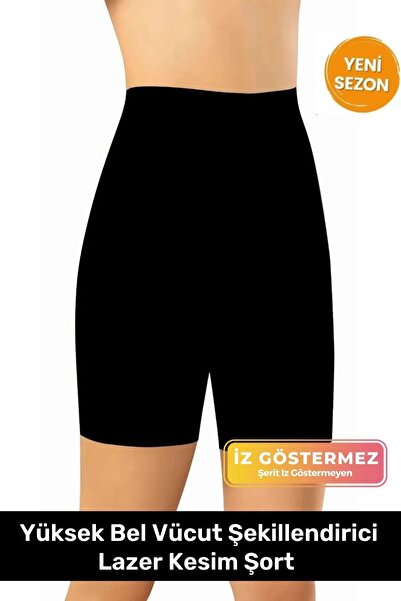 SAUNA SUIT Seamless Dikişsiz Porfy Bel Basen Etkili Lazer Kesim Paçalı Korse ...