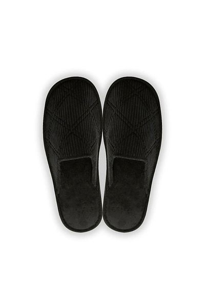 İncim Unisex Μαύρες Παντόφλες Comfort House - Άνετες Παντόφλες Επισκεπτών Δώρου 37-45