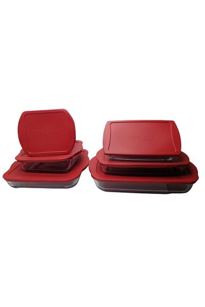 Paşabahçe Pyramid Square and Rectangular 6 Piece Set