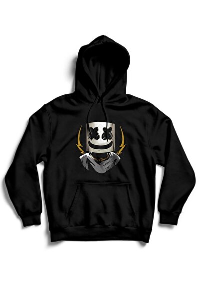 The Baski Unisex bela DJ Marshmello Štampano Kengur džep Sa kapuljačom visoko...