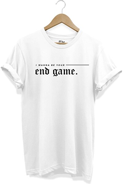 The Baski Bela unisex majica End Game Text Štampano kratkih rukava T-shirt