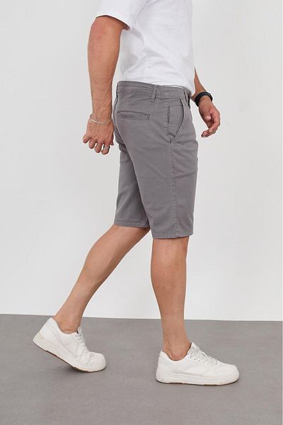 PASSWORD Men's Slim Fit Fith Cargo Pocket Cihino Şohrt Capri Lycra