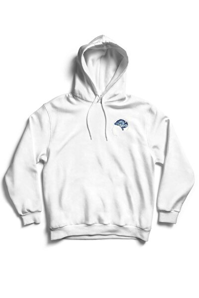 The Baski Van Gogh Brain Štampano Unisex Premium Dukserica - Bez Džepa Sa kap...