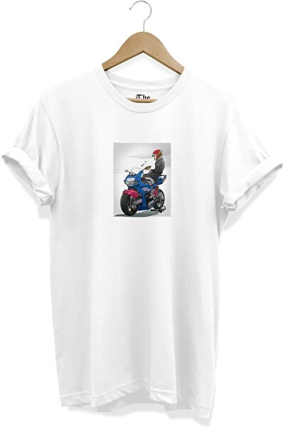 The Baski Bela unisex plava trkačka majica Štampano Cool kratki rukav T-shirt