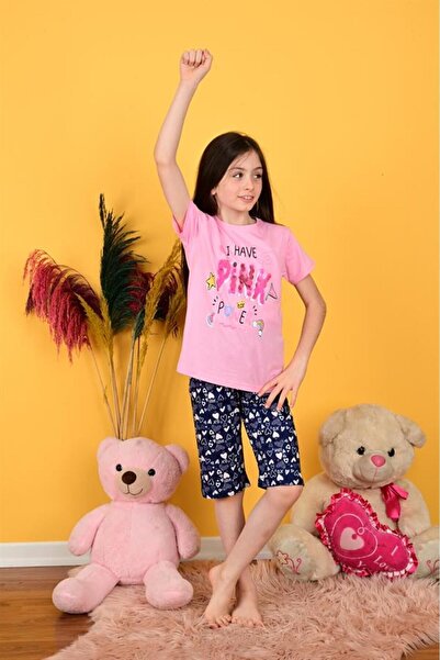 vitmo Set pijama Capri pentru fete roz roz