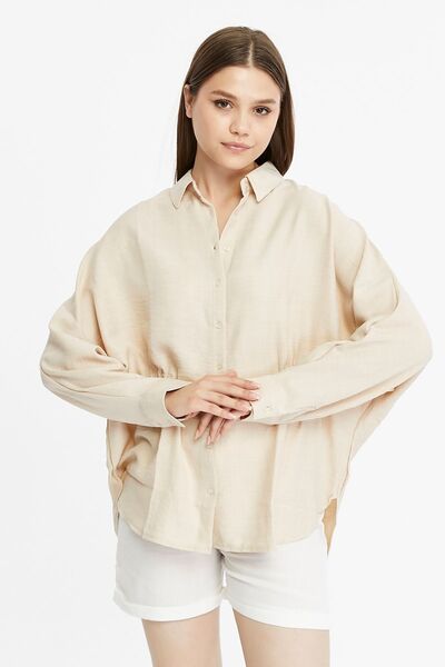 BAJAR قميص برباط جانبي مقاس كبير