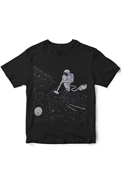 The Baski Astronaut čista crni svemir Štampano Dječja majica kratkih rukava T...