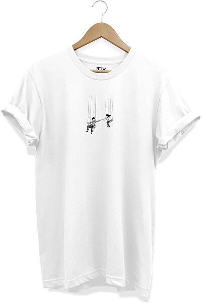 The Baski Bela unisex majica za ljubitelje - Swing Štampano dizajn kratkih ru...