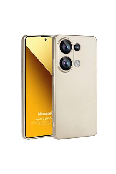Microsonic Matte Silicone Xiaomi Redmi Note 13 Pro 4G Kılıf Gold