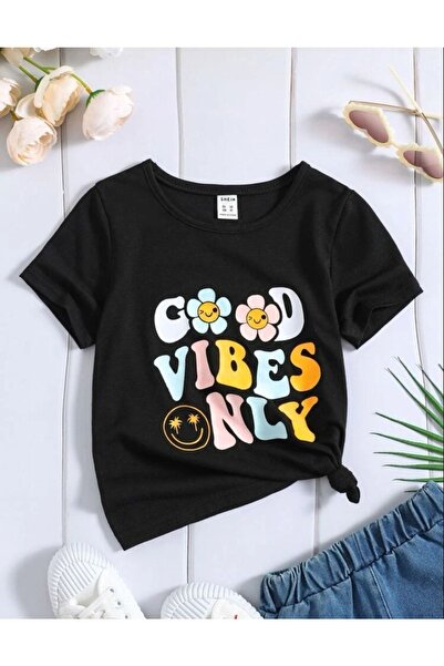 NoVibe Παιδικό μπλουζάκι Good Vibes Oversize