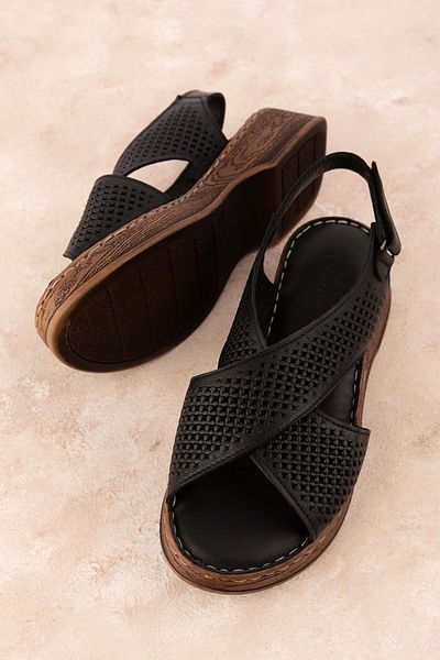 Gondol Women's Genuine Leather Daily Comfortable Daily Sandals Iz.8400