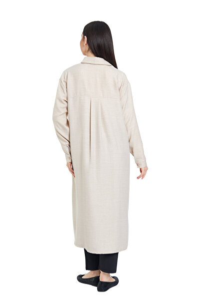 Fezzal Βασικό πουκάμισο με μακριά λινά υφή