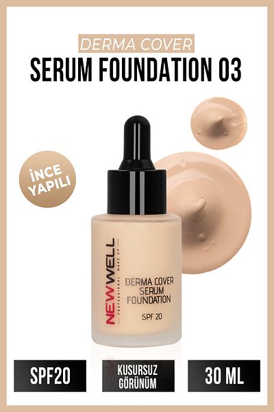 New Well Derma Cover Serum - 03 Model Foundation