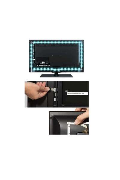 ALLES Tv Arkası Ambiyans Rgb LED Seti 3 Metre Cata CT-4566