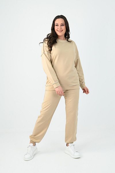 Koza Butik Γυναικείες φόρμες 8082 με ανάστροφη ραφή μεγάλου μεγέθους