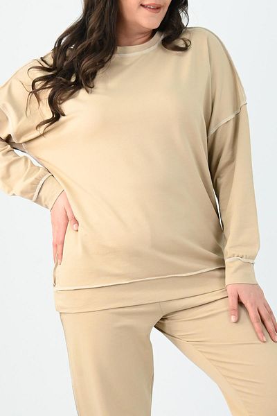 Koza Butik Γυναικείες φόρμες 8082 με ανάστροφη ραφή μεγάλου μεγέθους