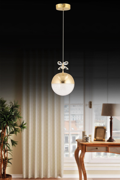 osc home LEDLİ GOLD TOP AVİZE ANTRE-HOL