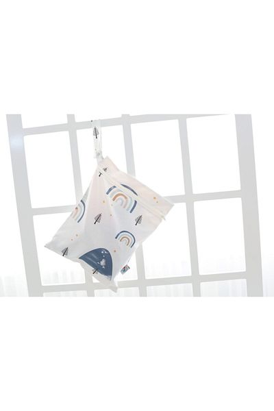 TAKI BY EKİN Rainbow Patterned Waterproof Lined Wet/dirty Bag