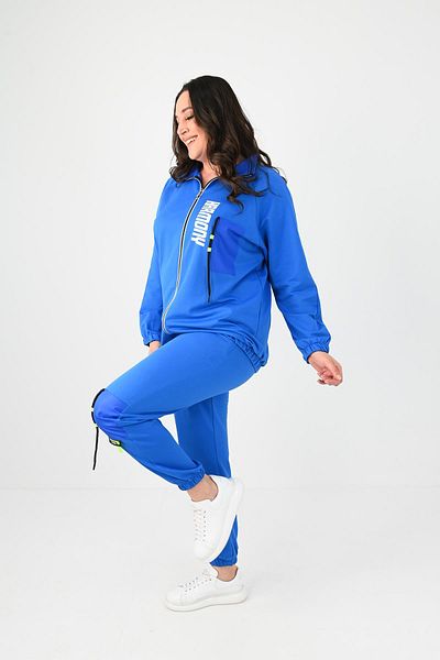 Koza Butik Дамски анцуг с голям размер Harmony Print с детайли 8079-24