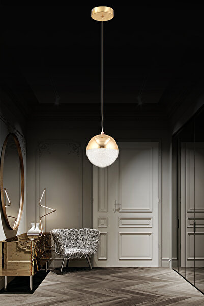 OSC HOME LEDLİ GOLD TOP AVİZE ANTRE-HOL