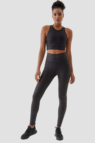 Superstacy High Waist Black Sports Leggings - Comfortable and Stylish Design