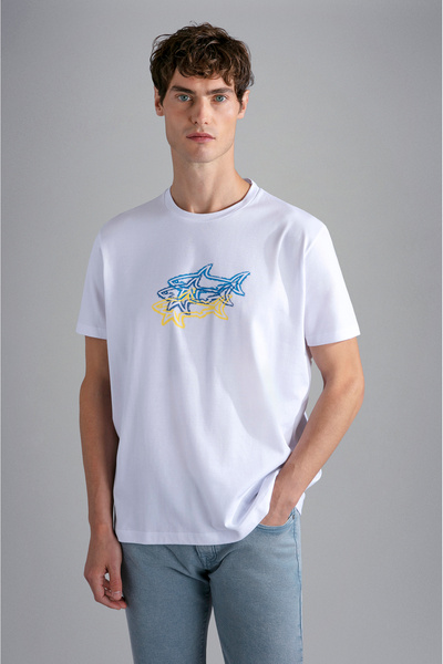 PAUL&SHARK ΑΝΔΡΙΚΟ ΠΛΕΚΤΟ T-SHIRT C.W. ΒΑΜΒΑΚΙ