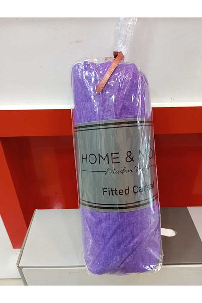 Çapa Home طقم ملاءات قطنية سادة مزدوجة مع غطاء وسادة مقاس 160 × 200