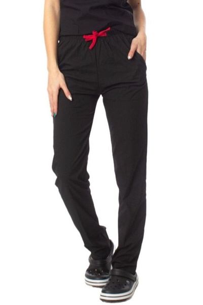 Simirna Üniforma Țesătură premium Lycra Chirurgical Doctor Asistentă Tricou negru Un singur fund